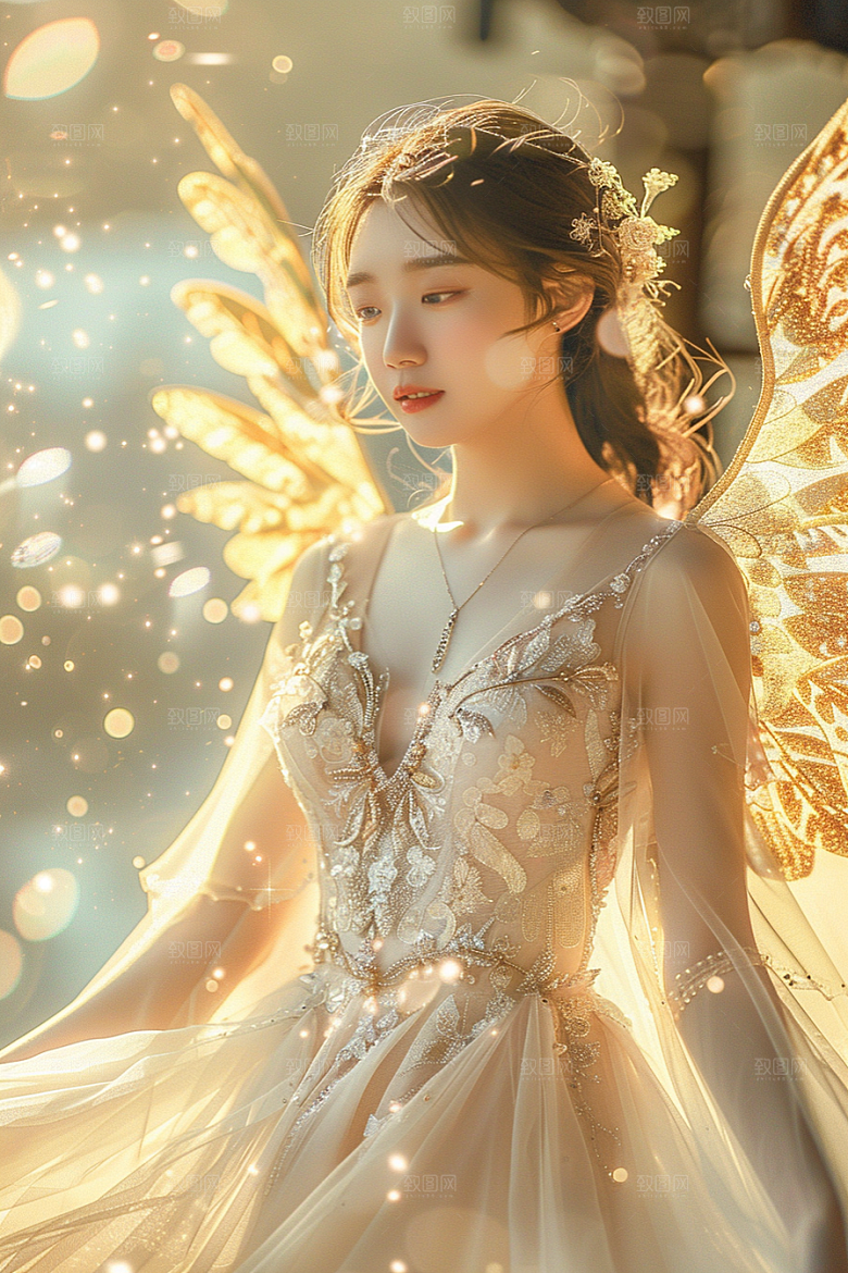 天使女神美女梦幻摄影图