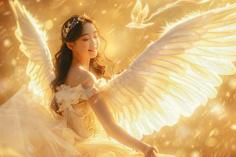 天使女神写真唯美摄影图