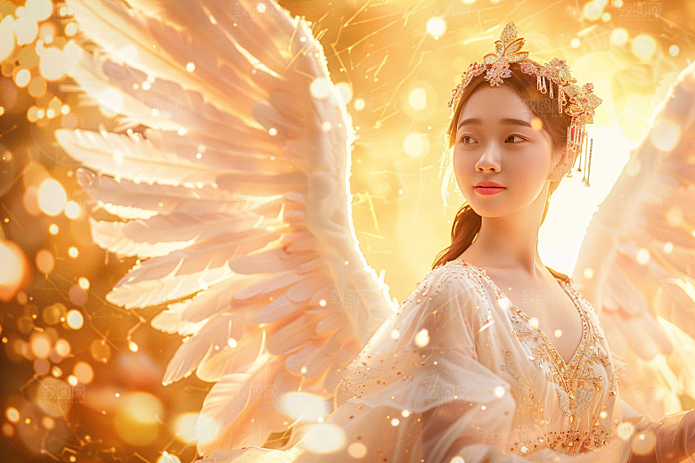 天使女神唯美高清摄影图
