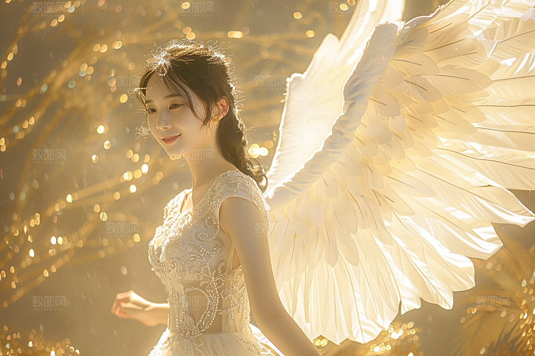 天使女神美女高清摄影图
