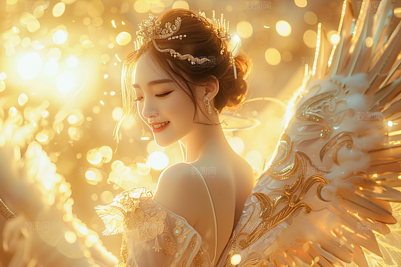 天使女神仙女清新摄影图