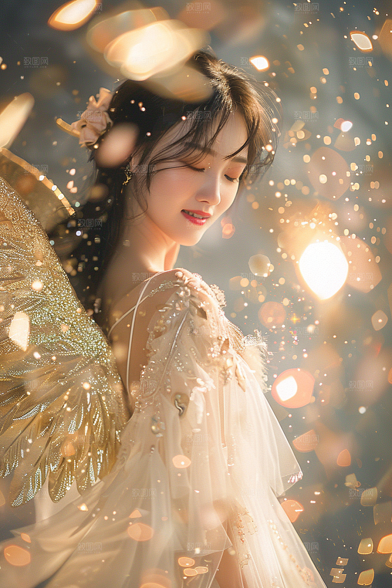 天使女神梦幻高清摄影图