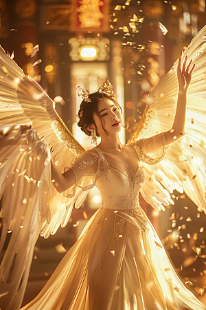天使女神人物仙女摄影图