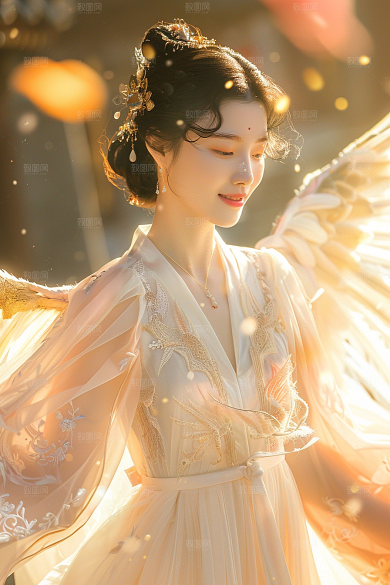 天使女神唯美梦幻摄影图