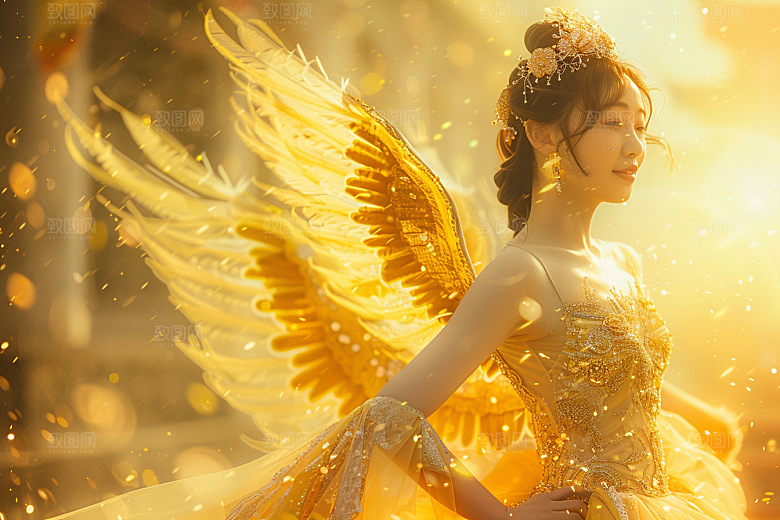 天使女神唯美写真摄影图