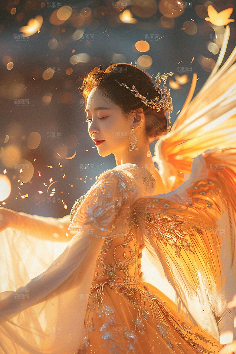 天使女神美女人物摄影图