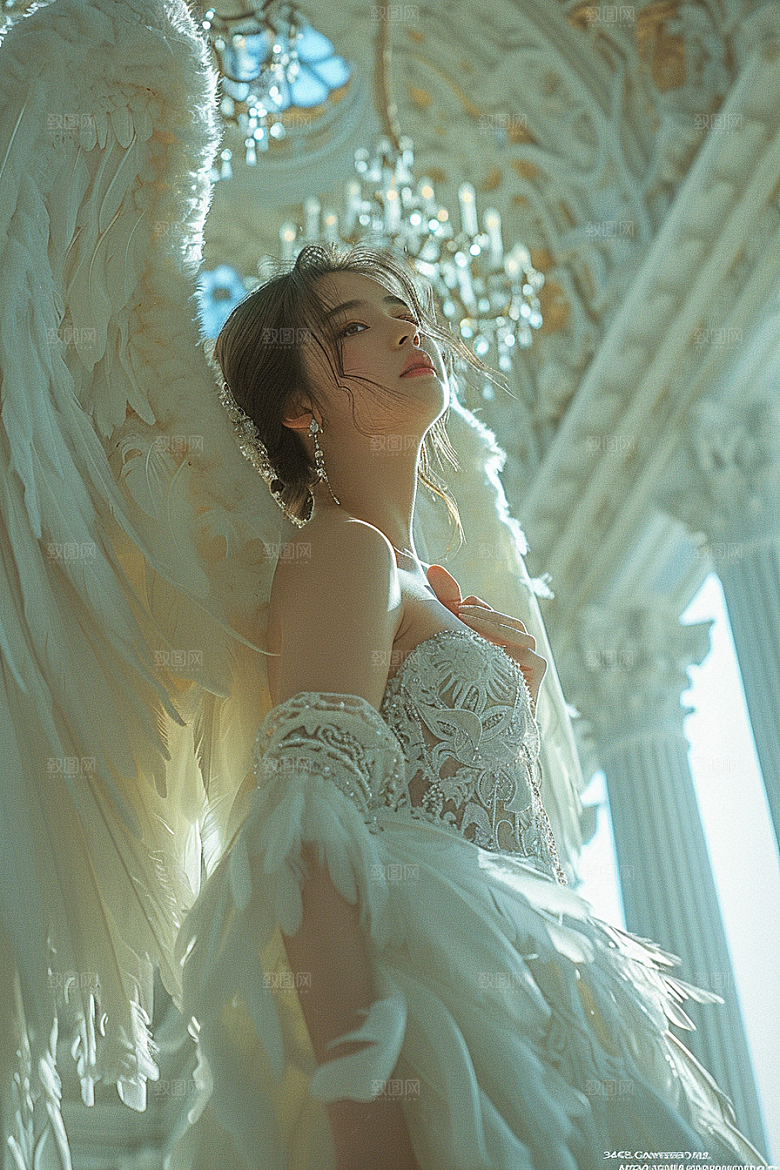 天使女神写真唯美摄影图