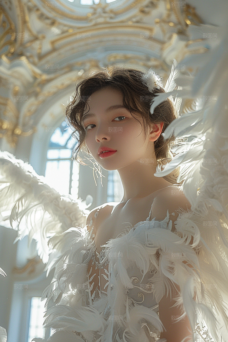 天使女神高清纯洁摄影图