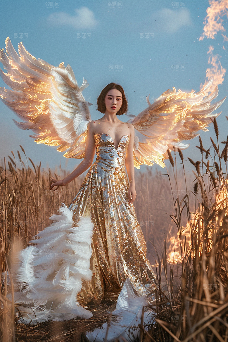天使女神梦幻高清摄影图