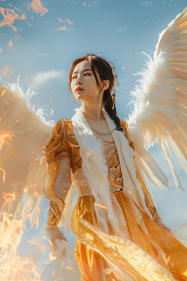 天使女神美女梦幻摄影图