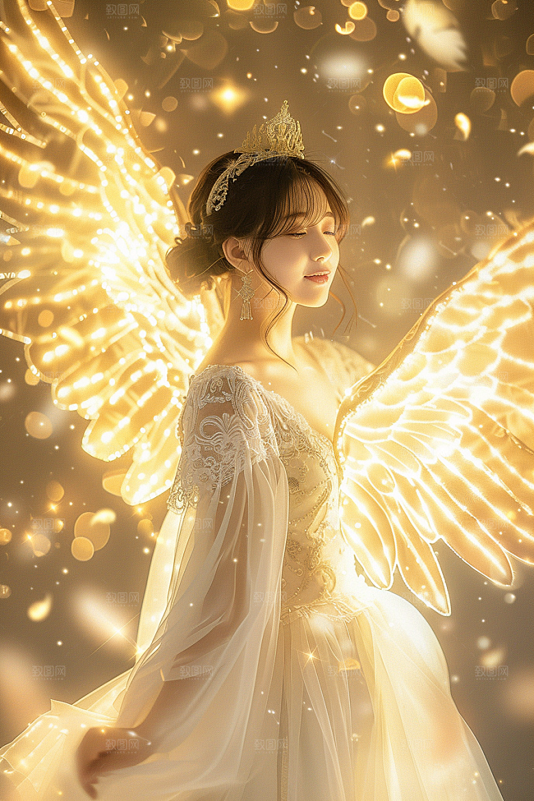天使女神仙女纯洁摄影图