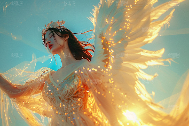 天使女神人物仙女摄影图