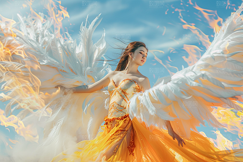 天使女神梦幻高清摄影图