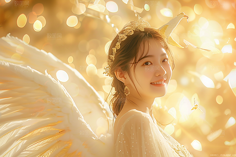 天使女神梦幻高清摄影图