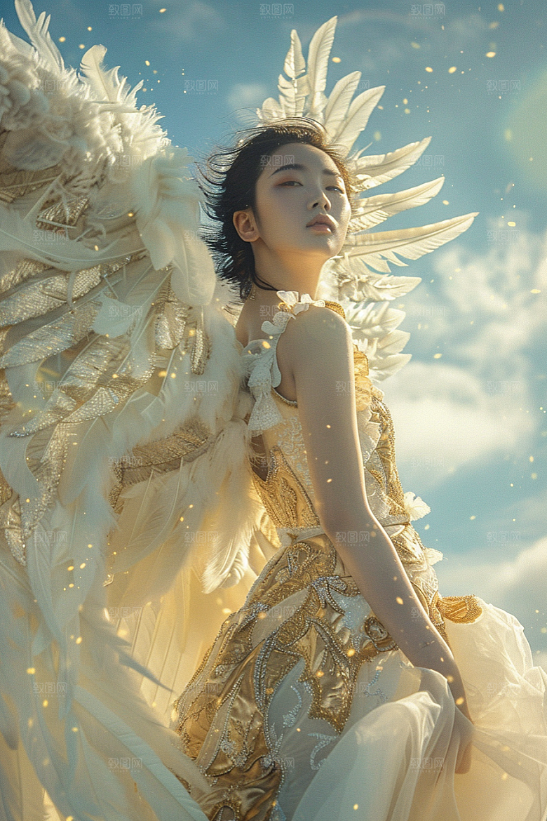 天使女神高清美女摄影图