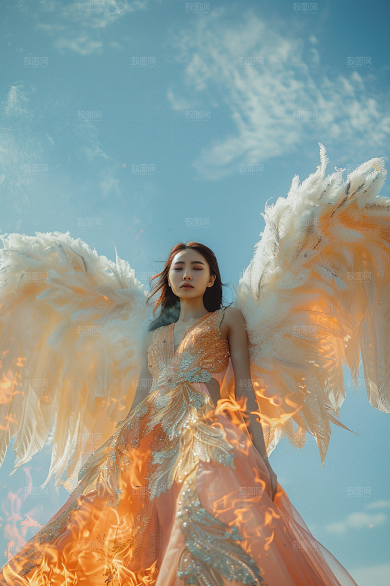 天使女神高清写真摄影图