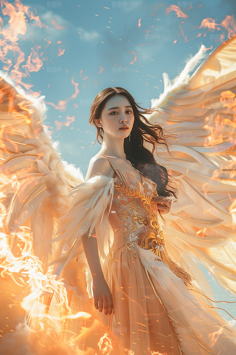天使女神美女梦幻摄影图