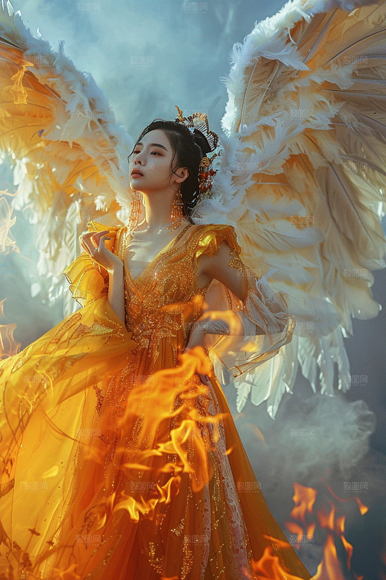 天使女神清新人物摄影图