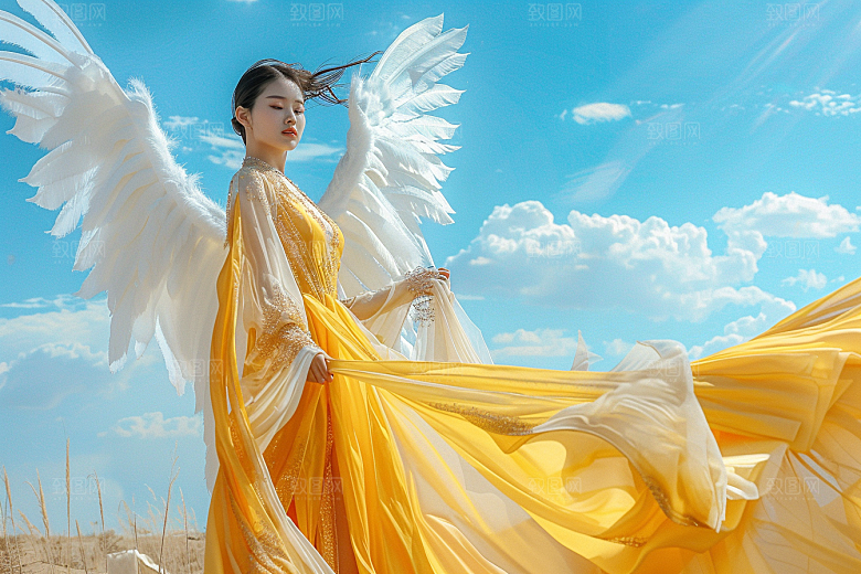 天使女神人物梦幻摄影图