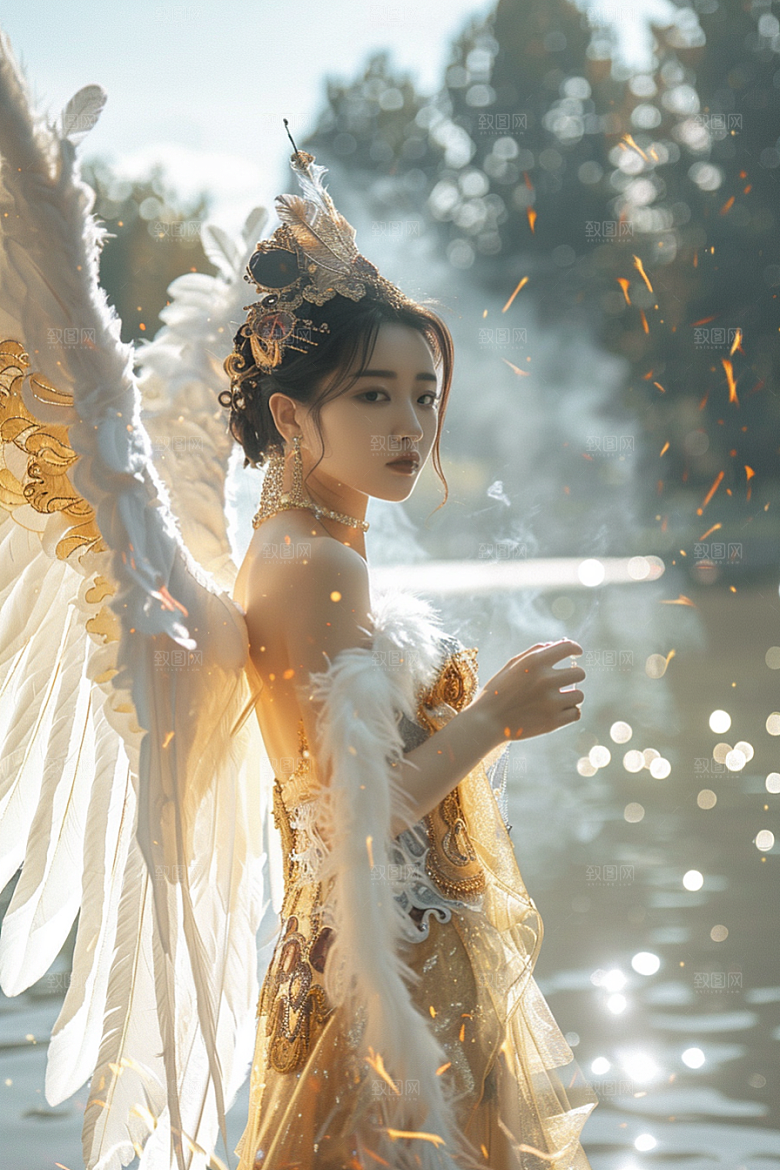 天使女神人物仙女摄影图