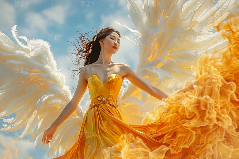 天使女神仙女美女摄影图
