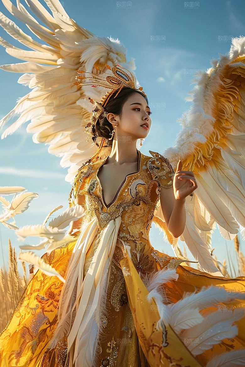 天使女神美女梦幻摄影图