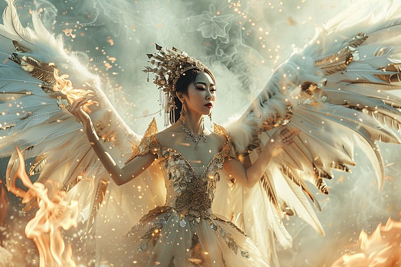 天使女神仙女人物摄影图