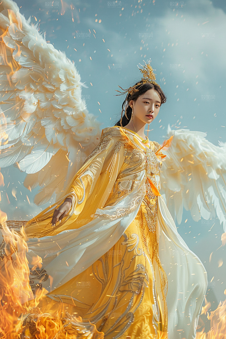天使女神纯洁仙女摄影图