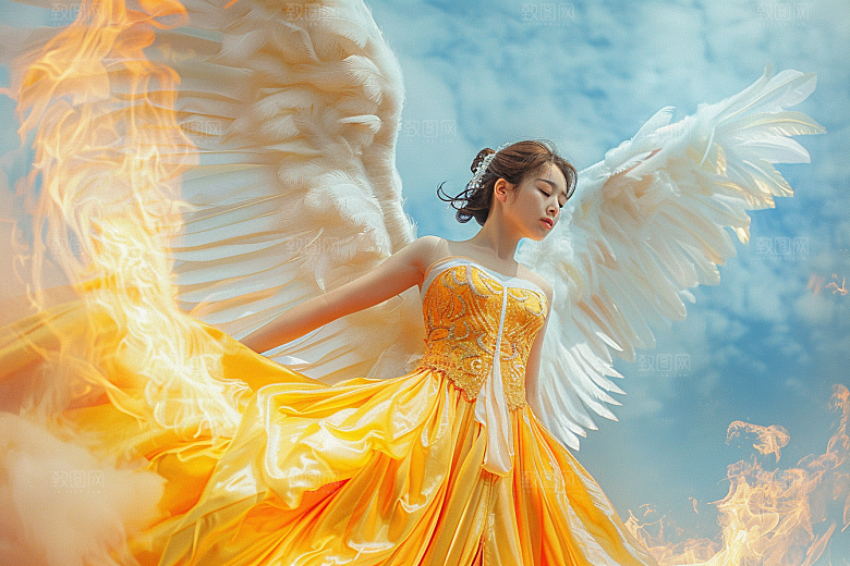 天使女神梦幻写真摄影图