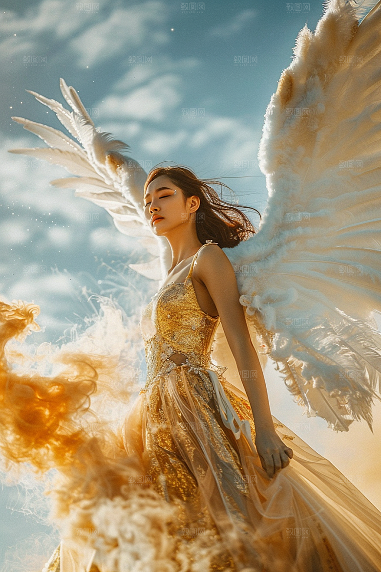 天使女神高清纯洁摄影图