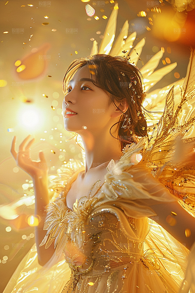 天使女神梦幻写真摄影图