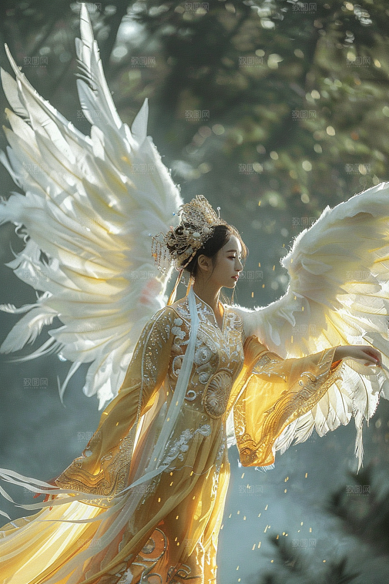 天使女神写真美女摄影图