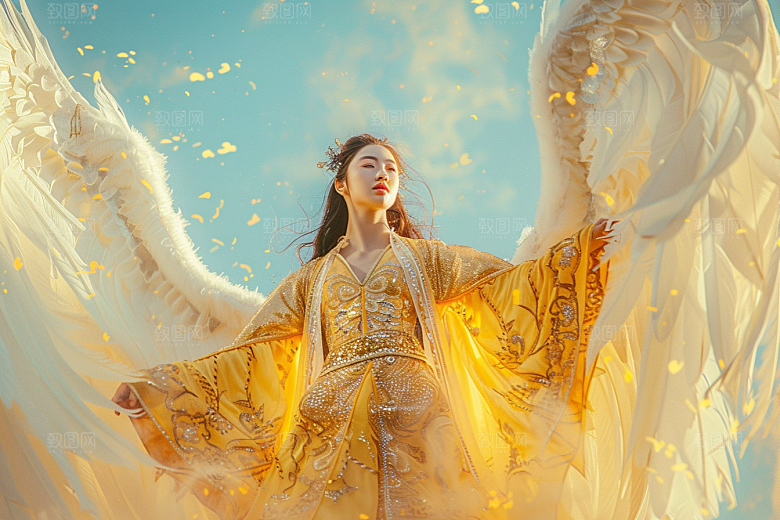 天使女神人物梦幻摄影图