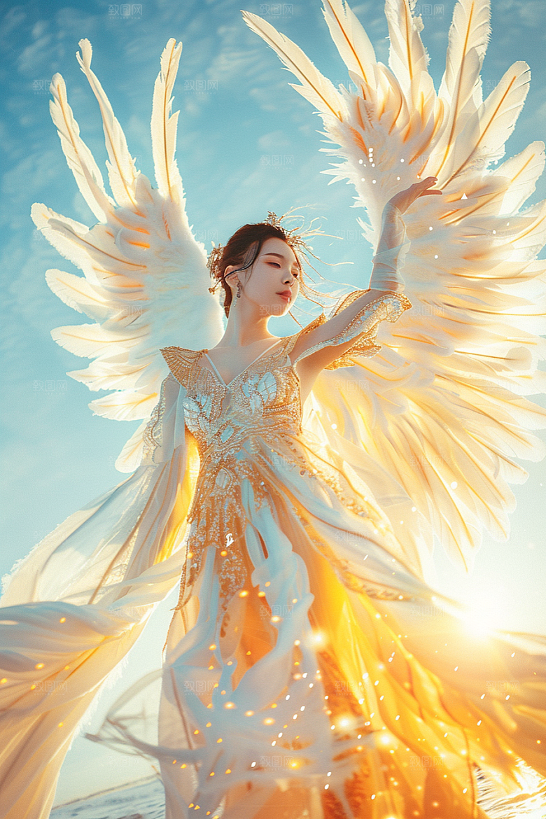 天使女神人物仙女摄影图