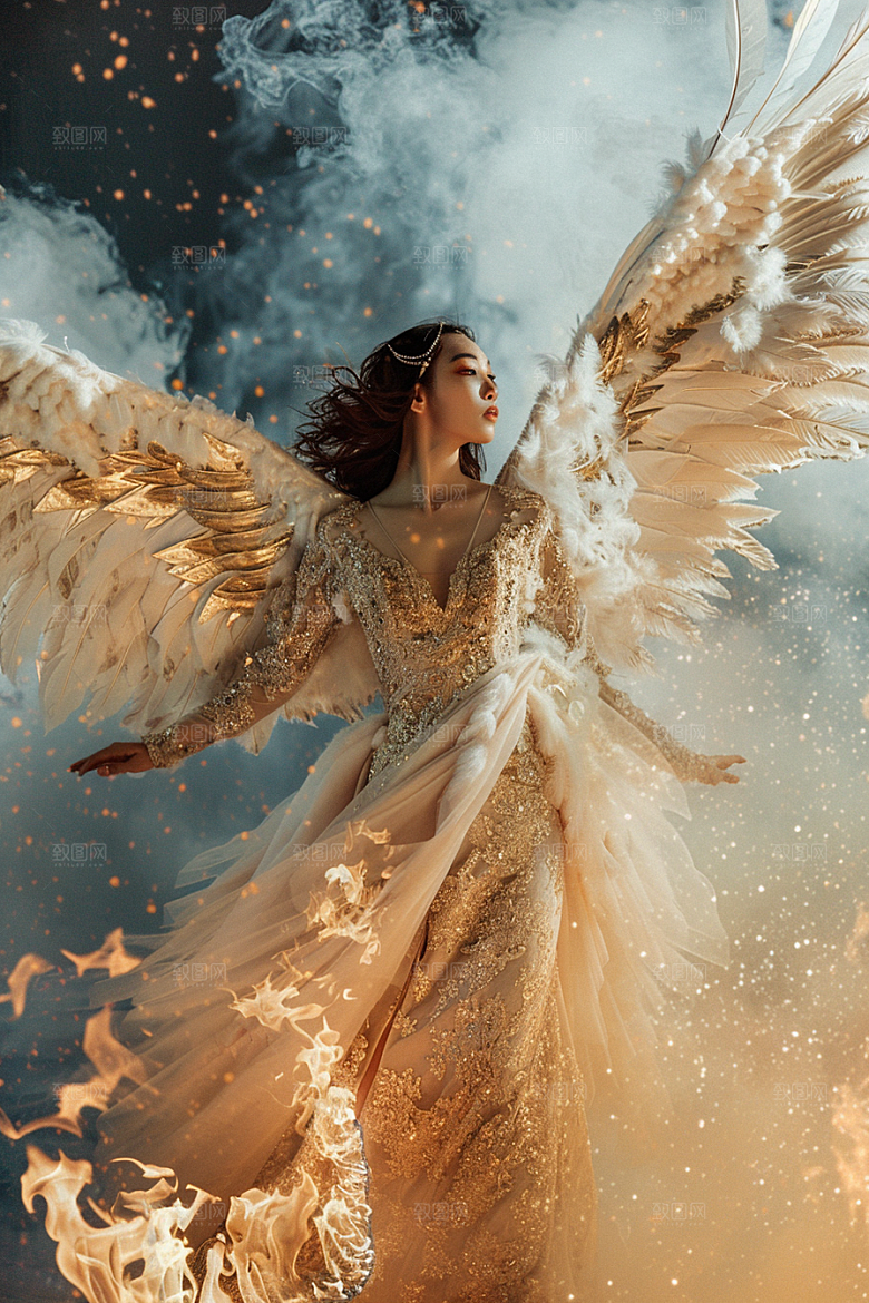 天使女神梦幻人物摄影图