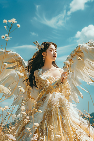 天使女神仙女写真摄影图