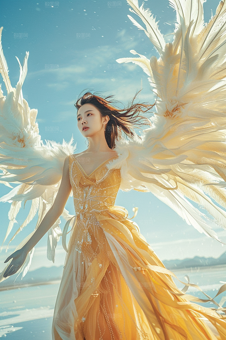 天使女神肖像仙女摄影图
