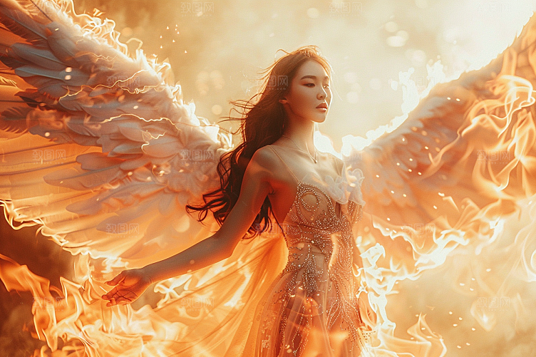 天使女神美女人物摄影图