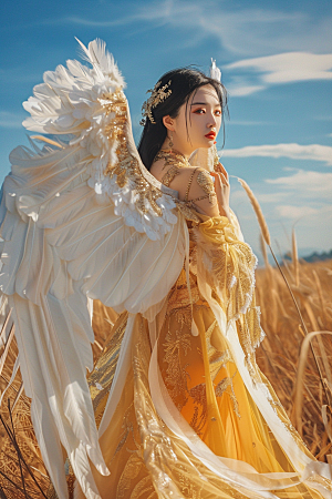 天使女神肖像仙女摄影图