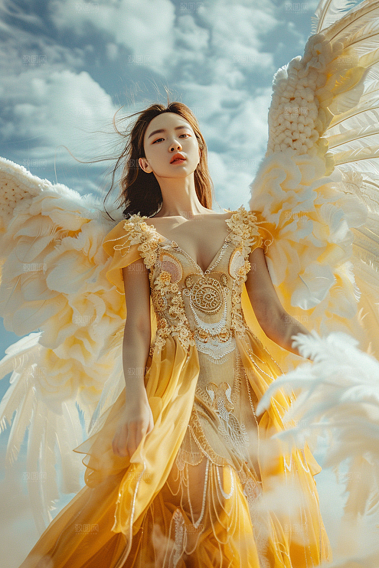 天使女神唯美人物摄影图