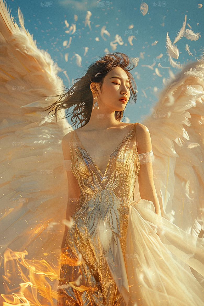 天使女神高清写真摄影图