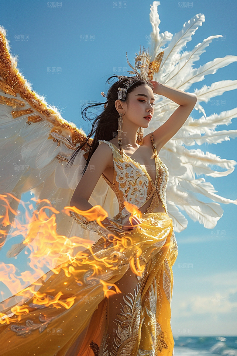 天使女神唯美高清摄影图