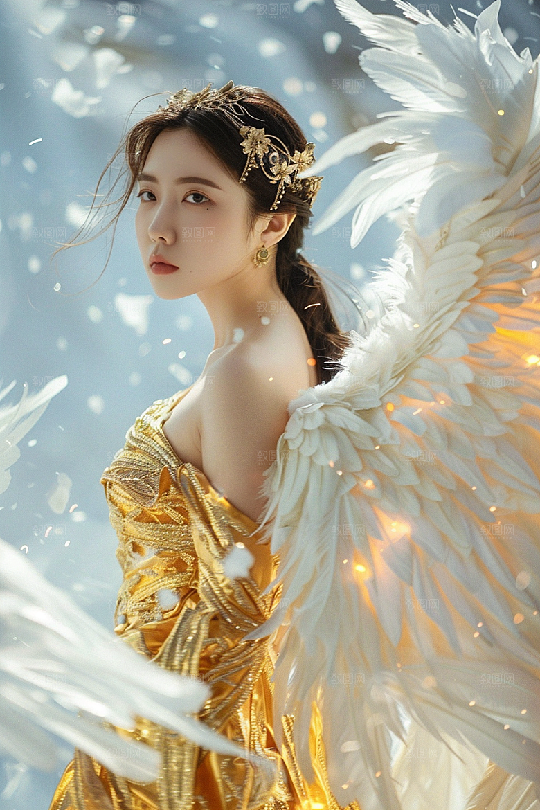 天使女神纯洁梦幻摄影图