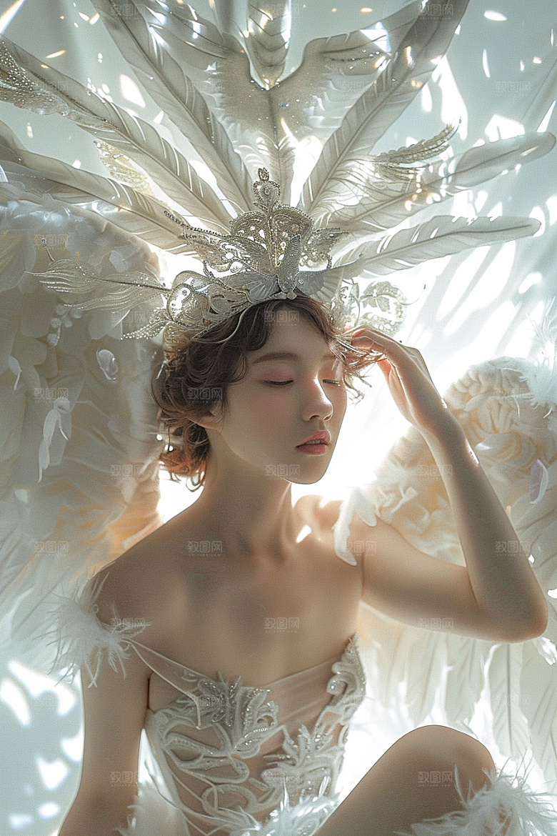 天使女神美女高清摄影图