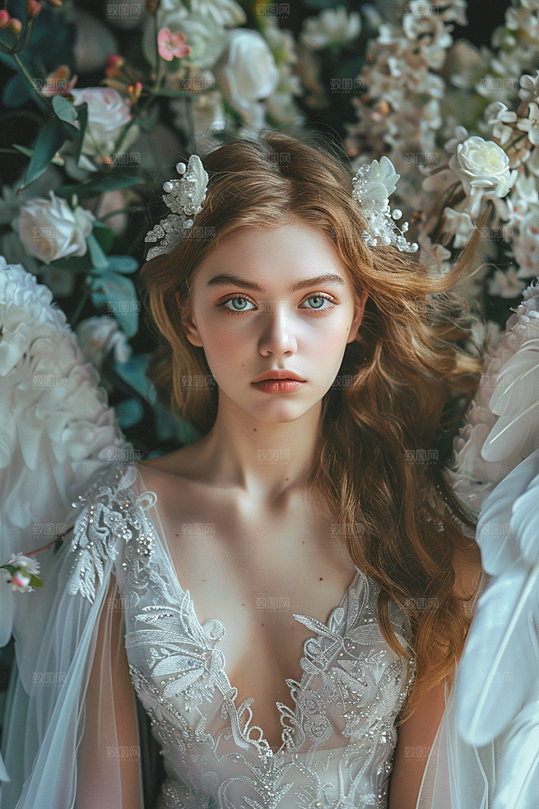 天使女神写真纯洁摄影图