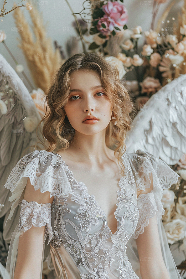 天使女神美女仙女摄影图