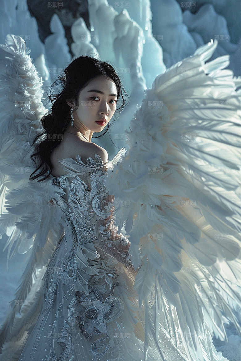 天使女神写真唯美摄影图
