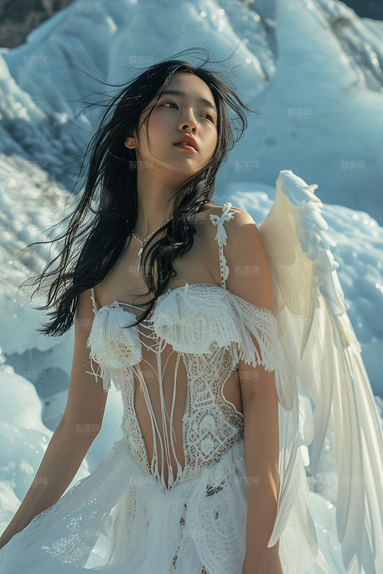天使女神高清肖像摄影图