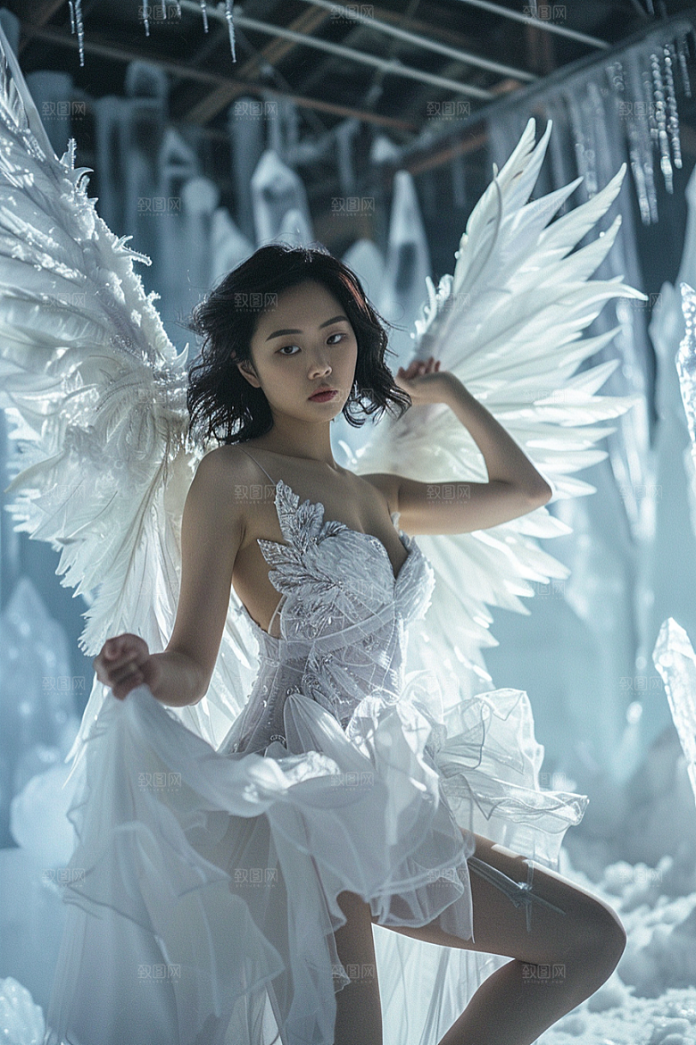 天使女神梦幻纯洁摄影图