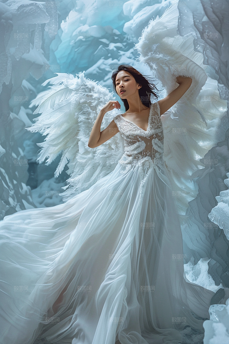 天使女神肖像仙女摄影图
